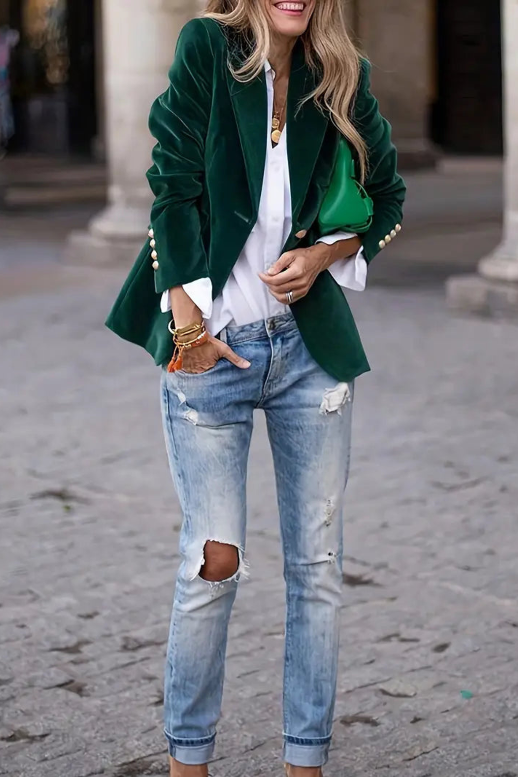 Women's Refined Single-Button Blazer