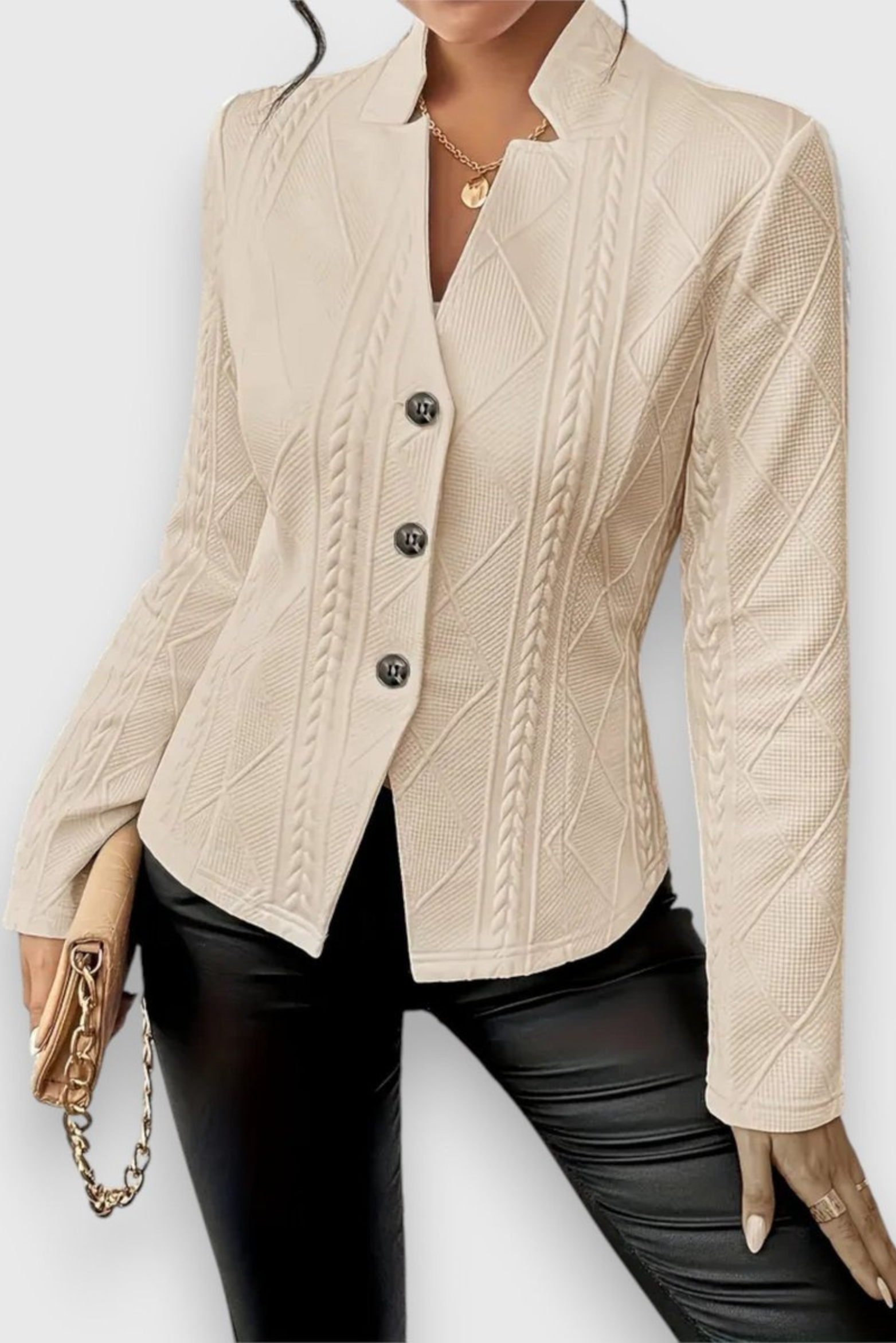 Women's Cable Knit Mock Neck Sweater