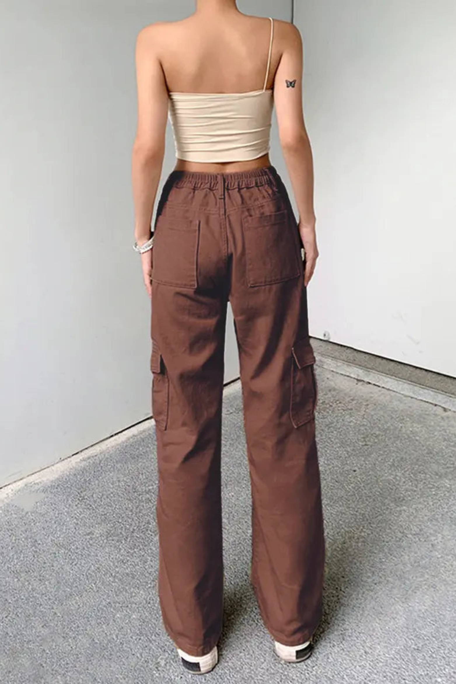 Women's Utility Fit Elastic Denim Pants