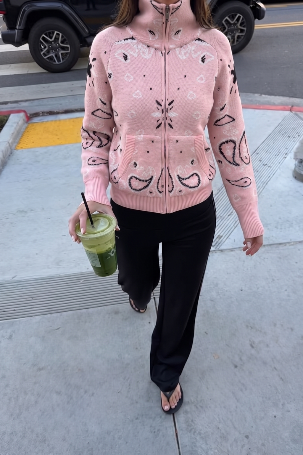 Women's Bandana Patterned Cardigan