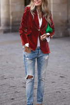 Women's Refined Single-Button Blazer
