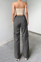 Women's Utility Fit Elastic Denim Pants