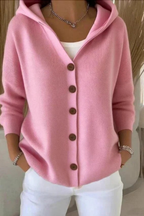 Cozy Hooded Cardigan Sweater for Everyday Layering