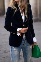 Women's Refined Single-Button Blazer