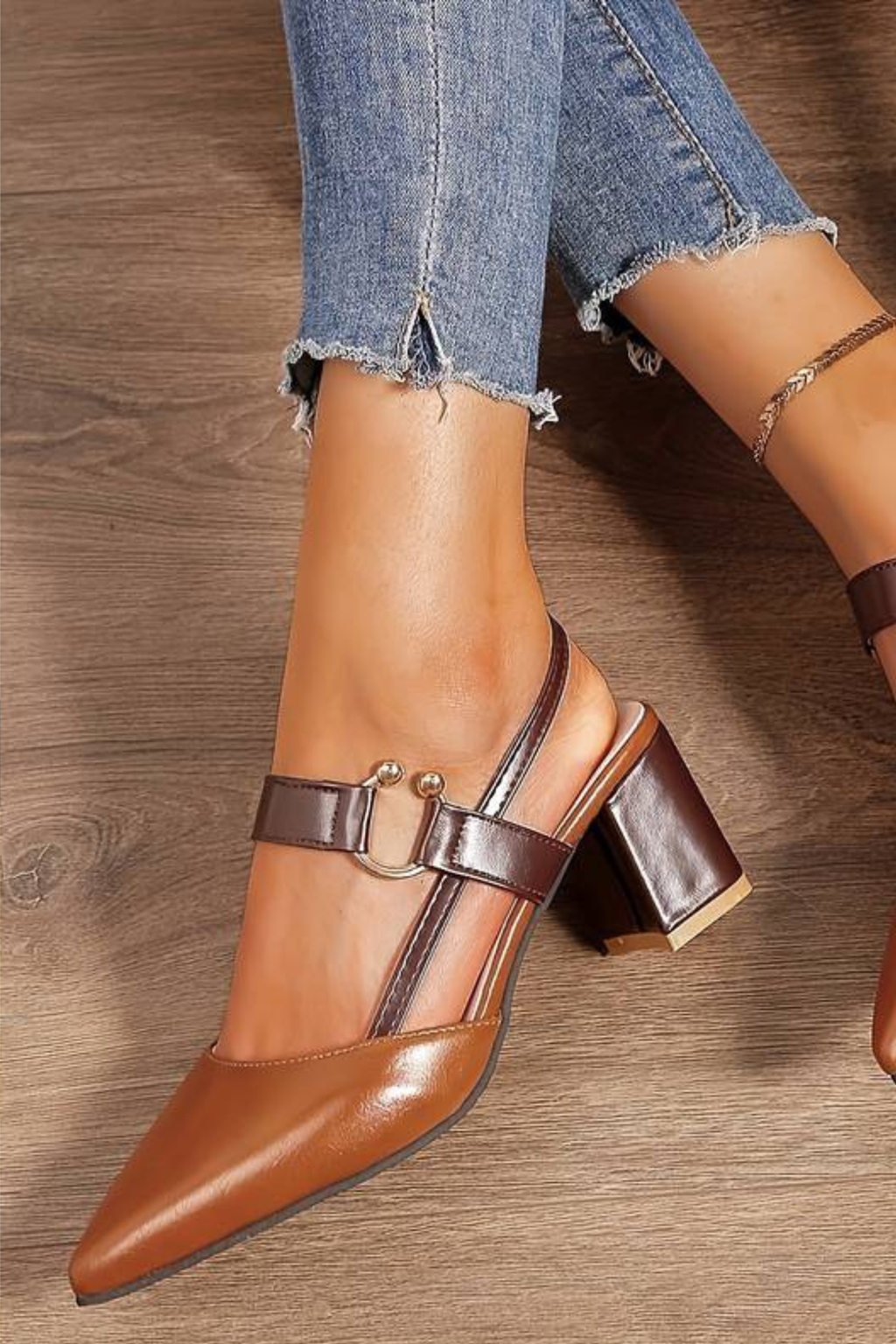 Orthopedic Slingback Block Heels
