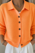 Classic Polo Knit Cardigan Sweater