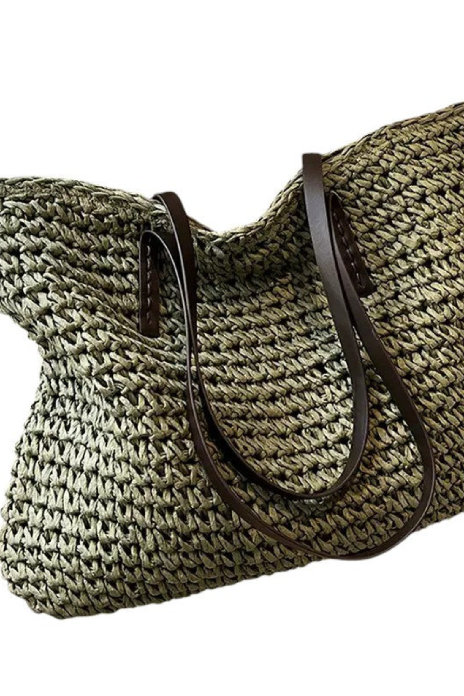 Seaside Woven Straw Market Tote