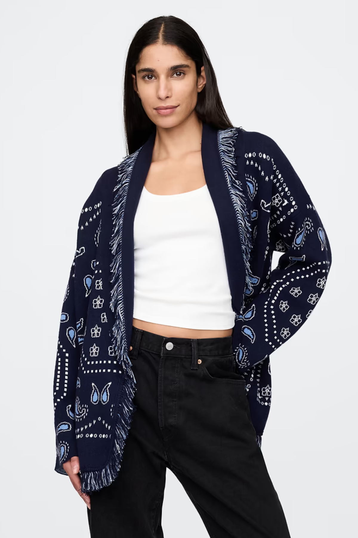 Vintage Tassel Kimono Cardigan