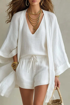 Coastal Ease Three-Piece Linen Set