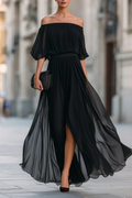 Ethereal Grace Chiffon Occasion Dress