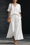 Harmony Lane Buttoned Midi Co-Ord Set