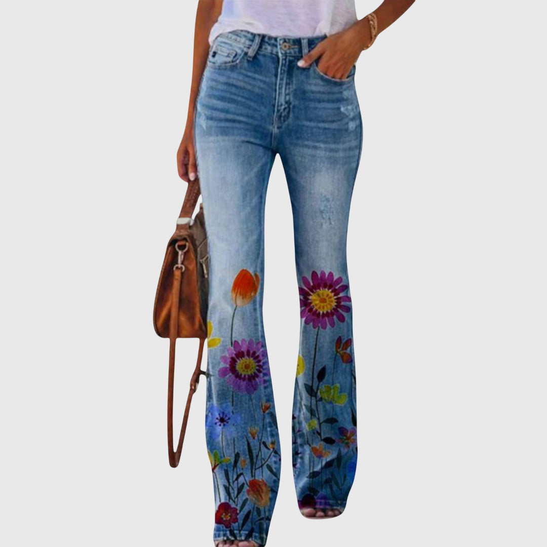 Floral Wide Leg Pants
