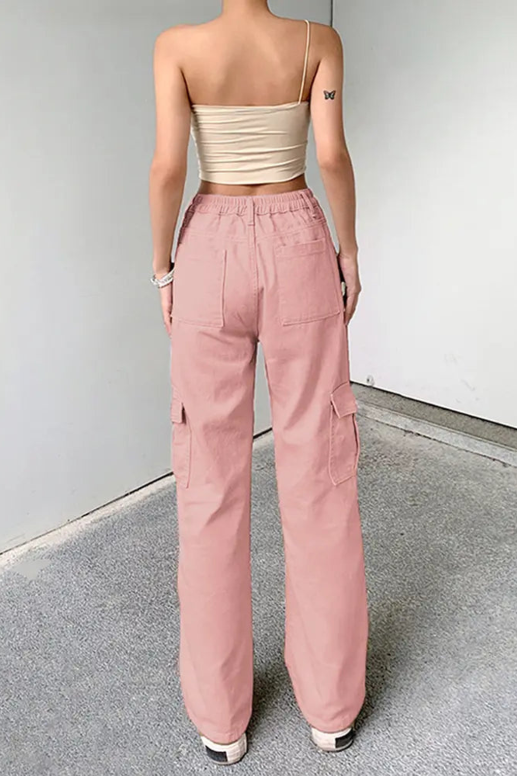 Women's Utility Fit Elastic Denim Pants