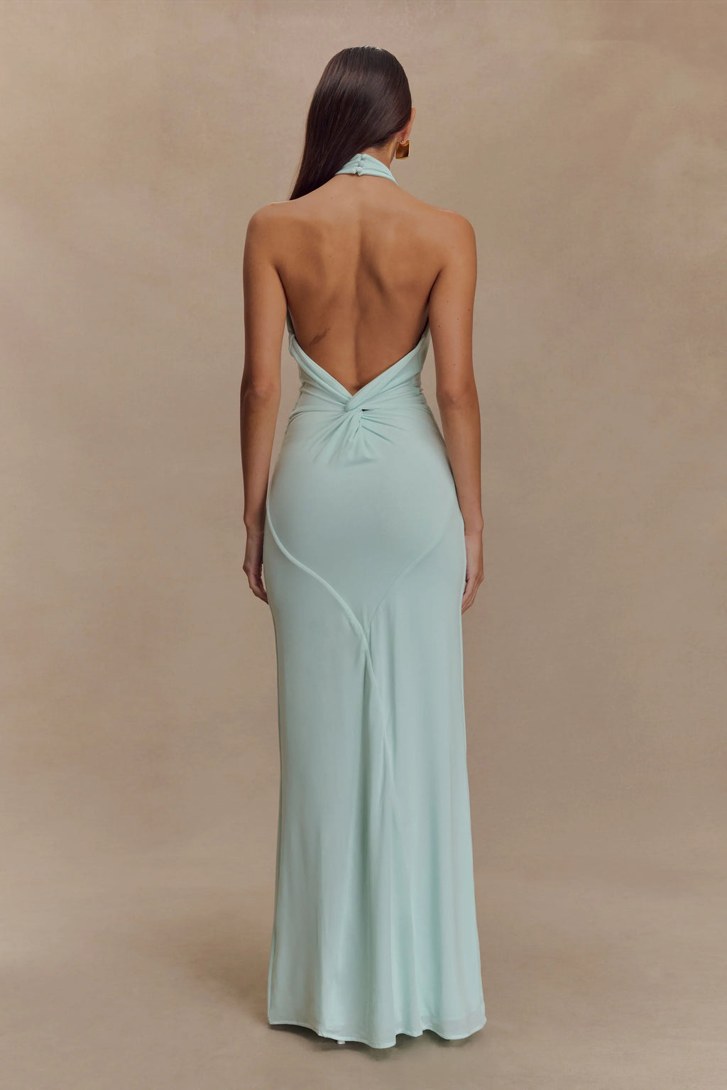 Slinky Halter Maxi Dress