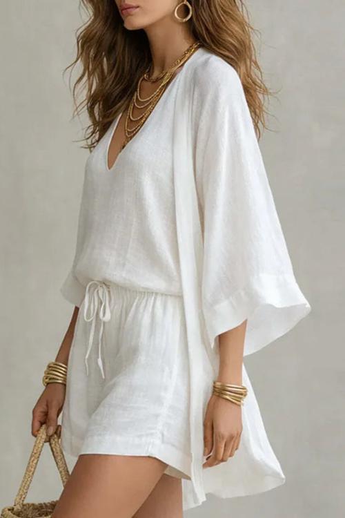 Coastal Ease Three-Piece Linen Set