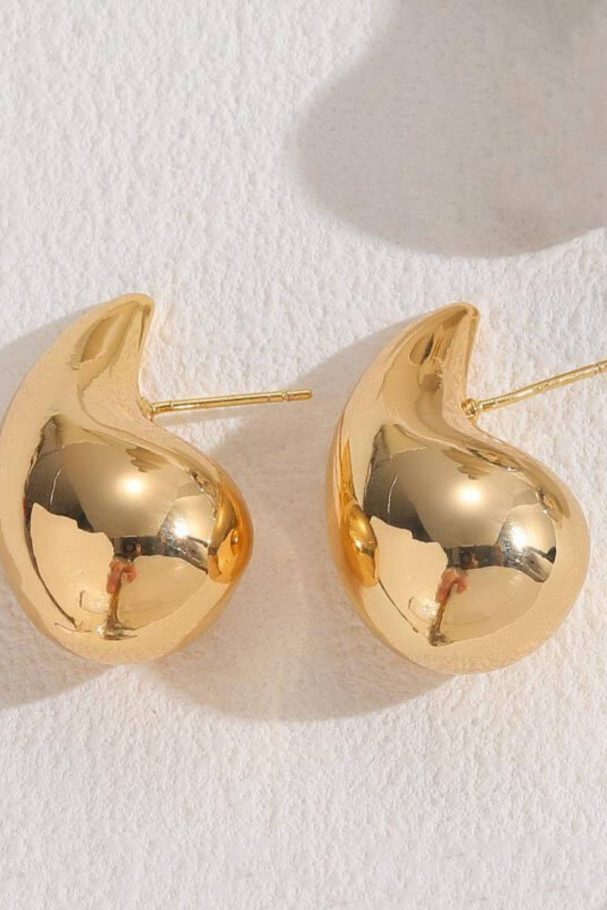 Hollow Water Drop Statement Earrings