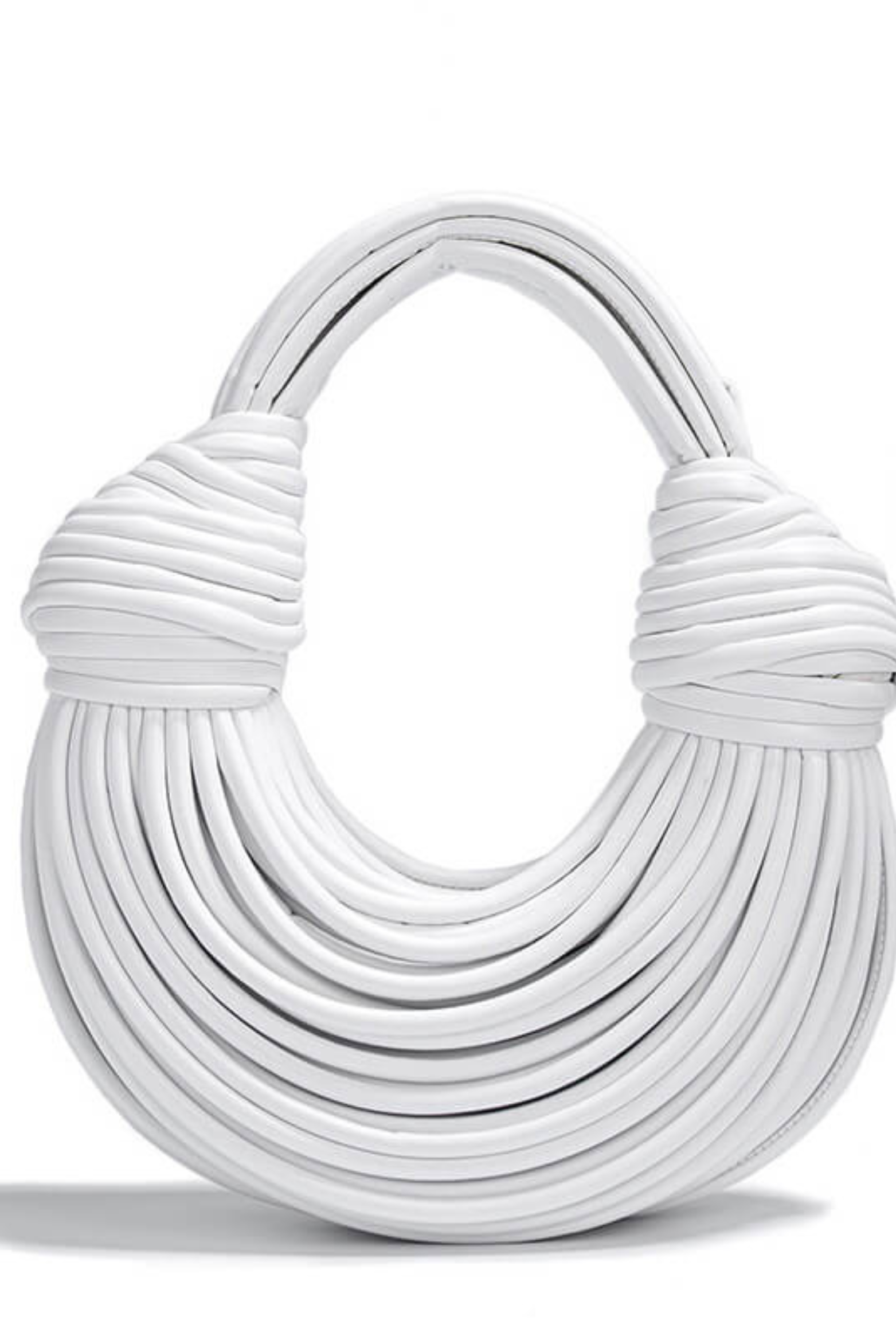 Woven Cloud Crossbody Bag with Braided Handle