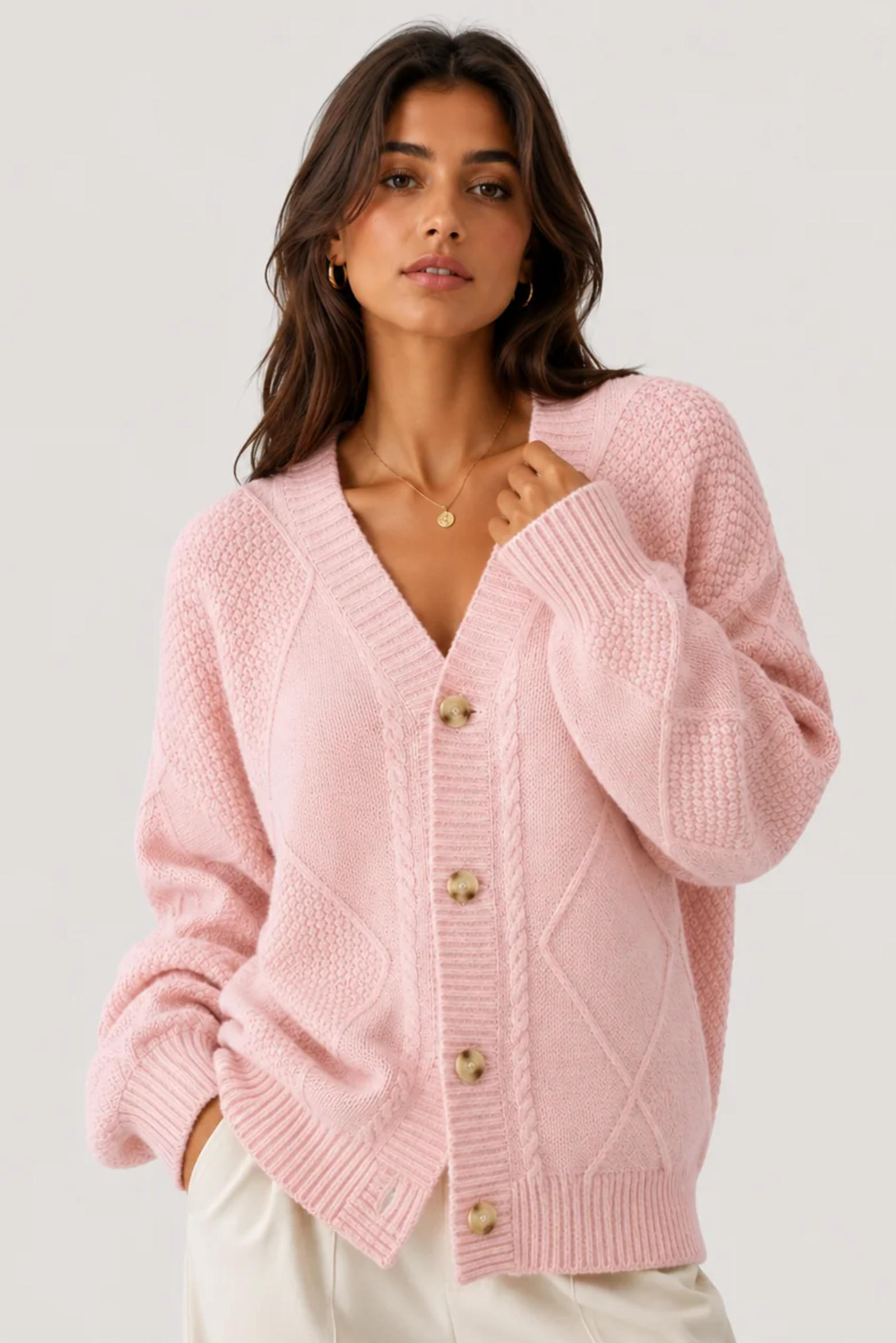 Heritage Button Knit Cardigan Sweater