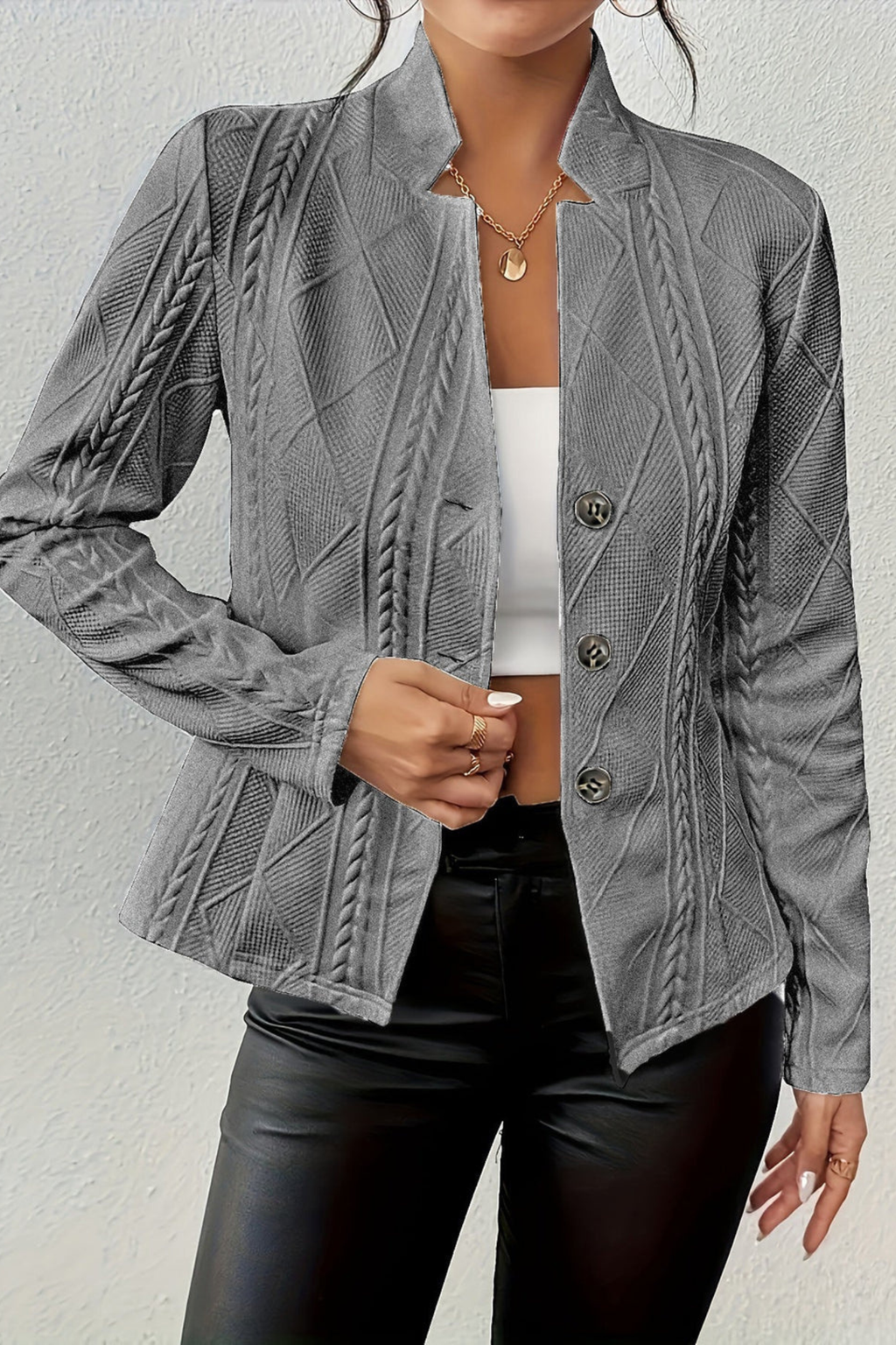 Women's Tailored Button Front Blazer