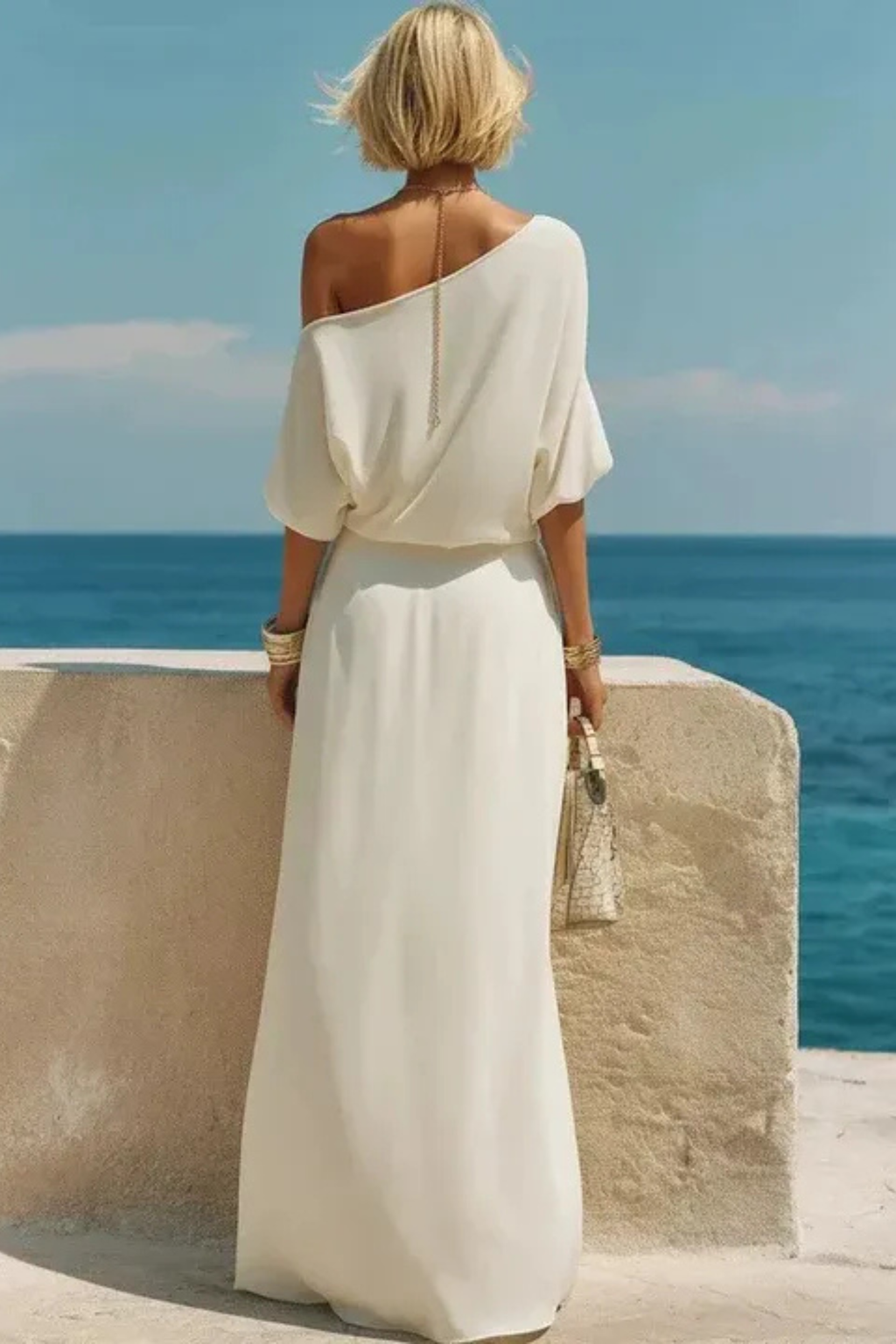 Coastal Muse Off-Shoulder Maxi Co-Ord Set