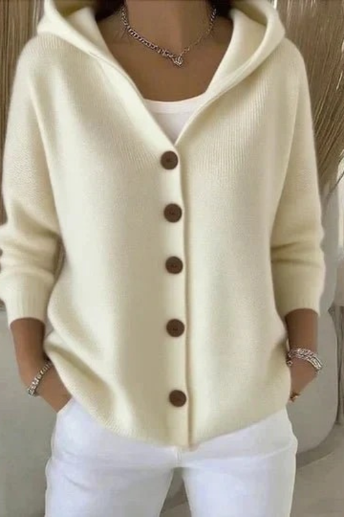 Cozy Hooded Cardigan Sweater for Everyday Layering