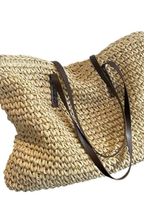 Seaside Woven Straw Market Tote