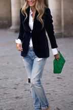 Women's Refined Single-Button Blazer
