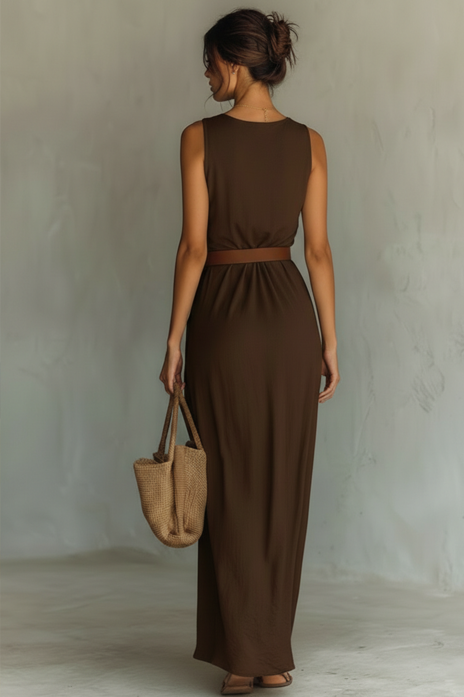 Modern Sleeveless Maxi Dress