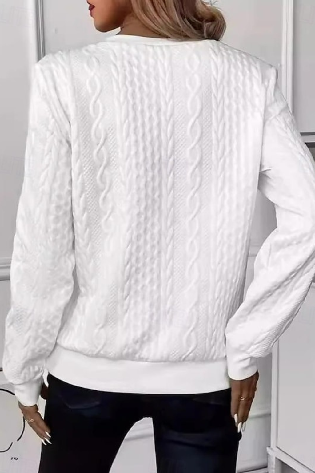 Women's Zip Neck Relaxed Sweatshirt