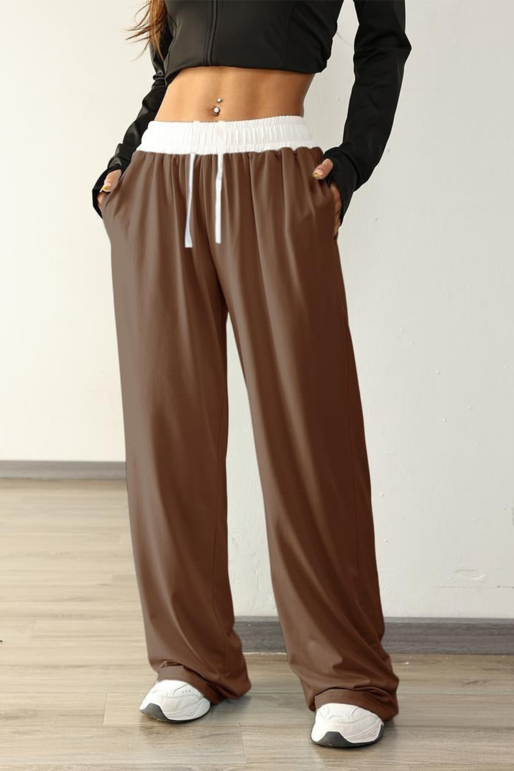 Women's Wide-Leg Drawstring Sweatpants