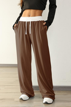 Women's Wide-Leg Drawstring Sweatpants
