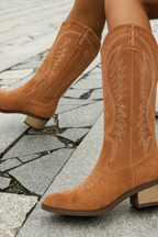 Frontier Luxe Suede Cowboy Boots