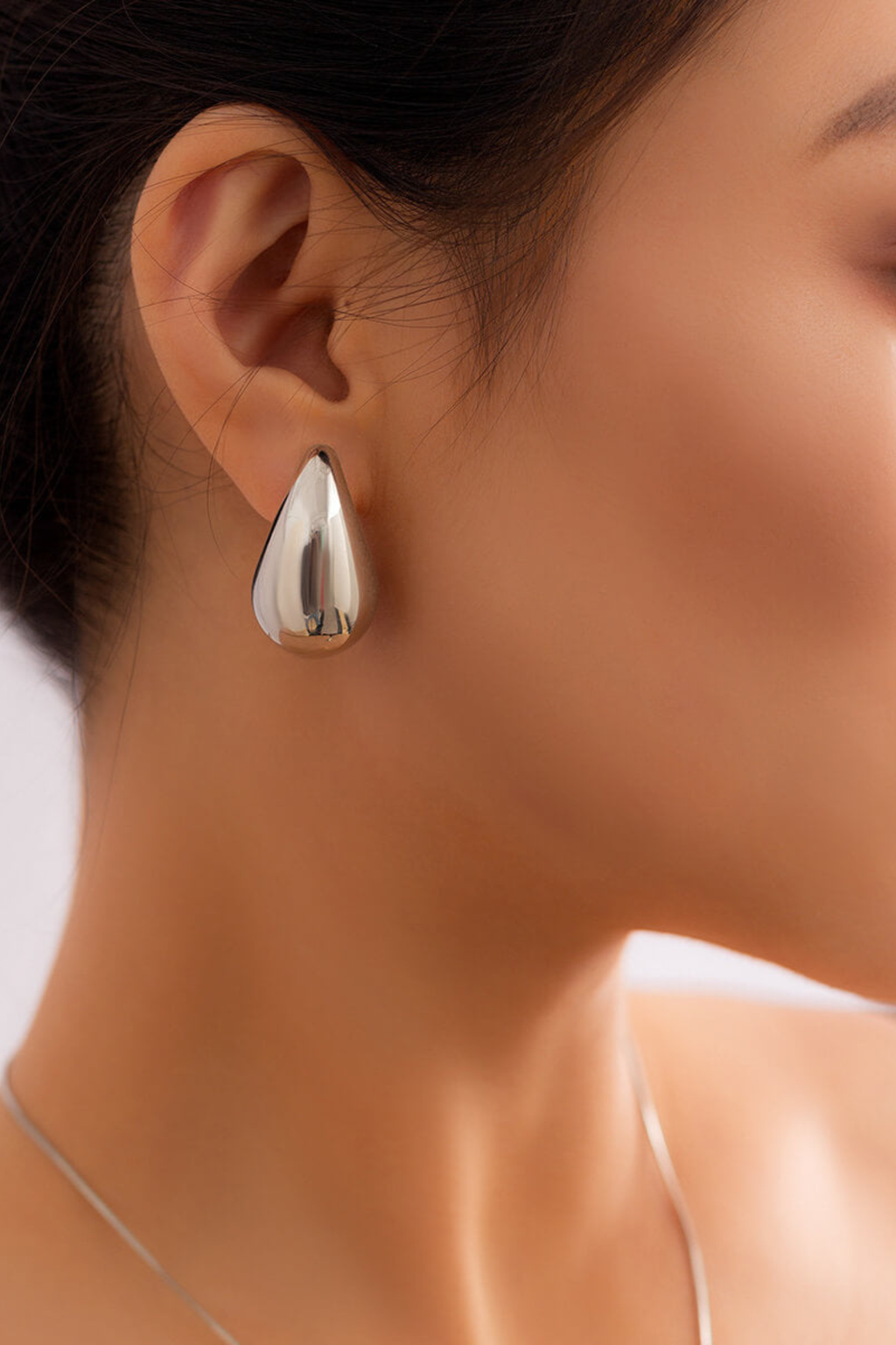 Hollow Water Drop Statement Earrings