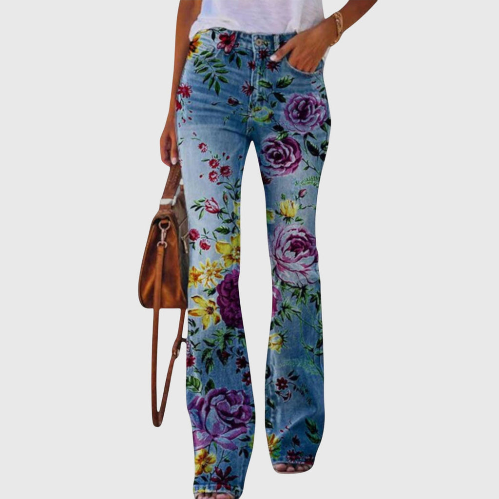 Floral Wide Leg Pants