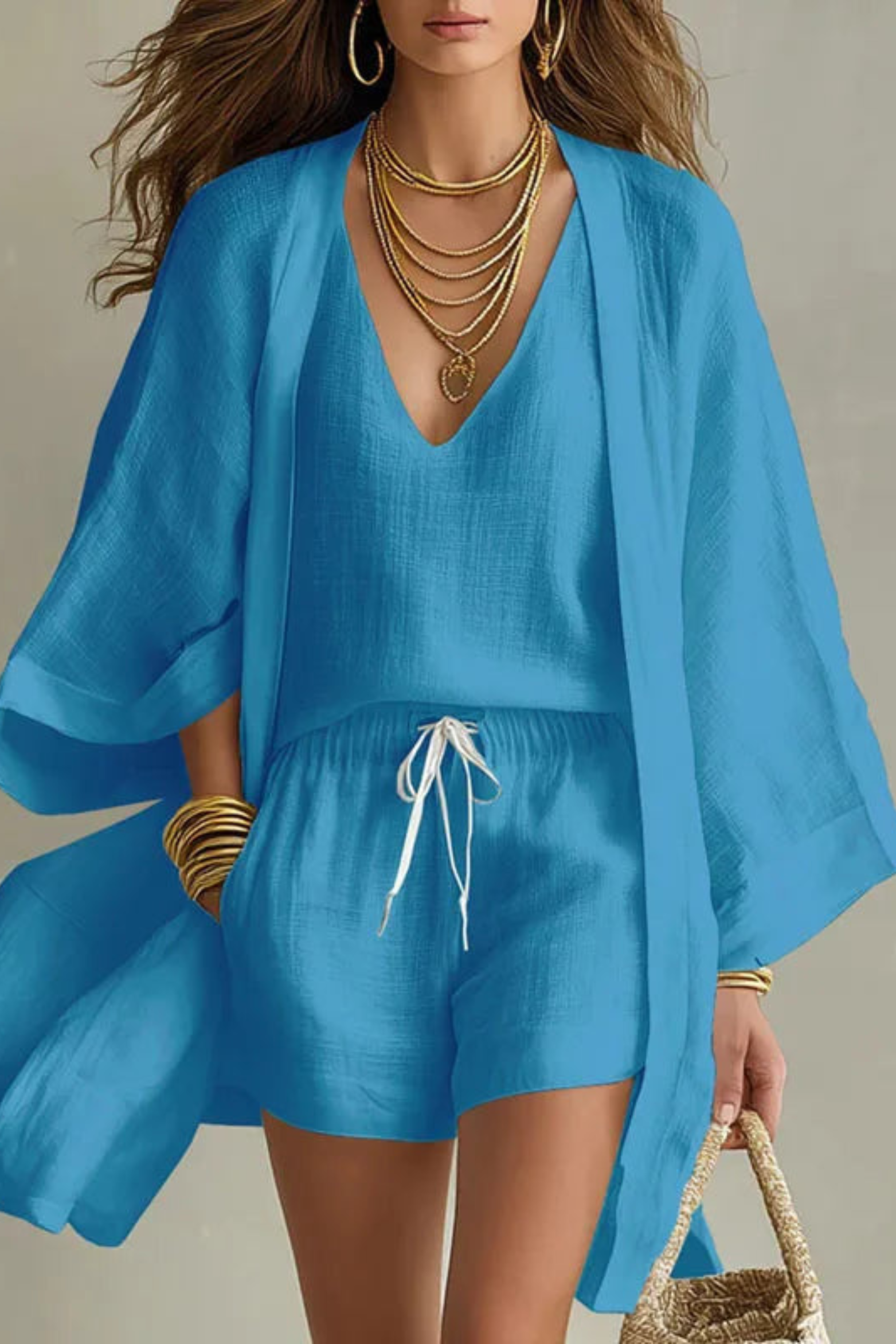Coastal Ease Three-Piece Linen Set