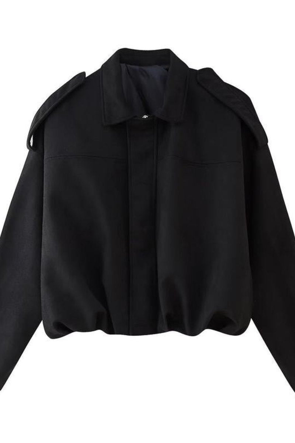 Women's Oversized Faux Suede Bomber Jacket