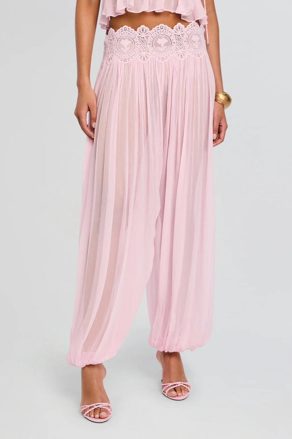 Women's Chiffon Lace Two-Piece Set