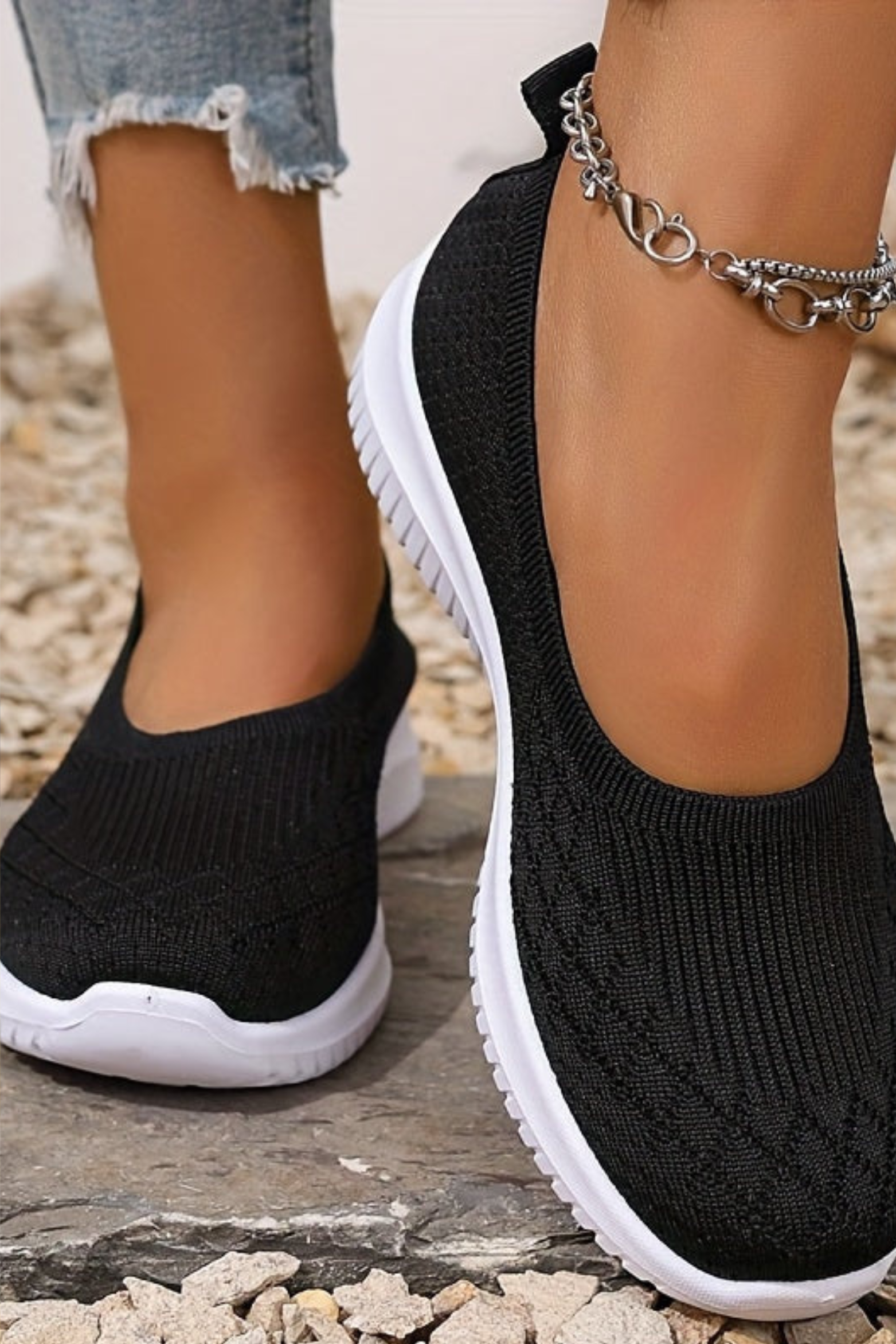 Breathable Slip On Walking Sneakers