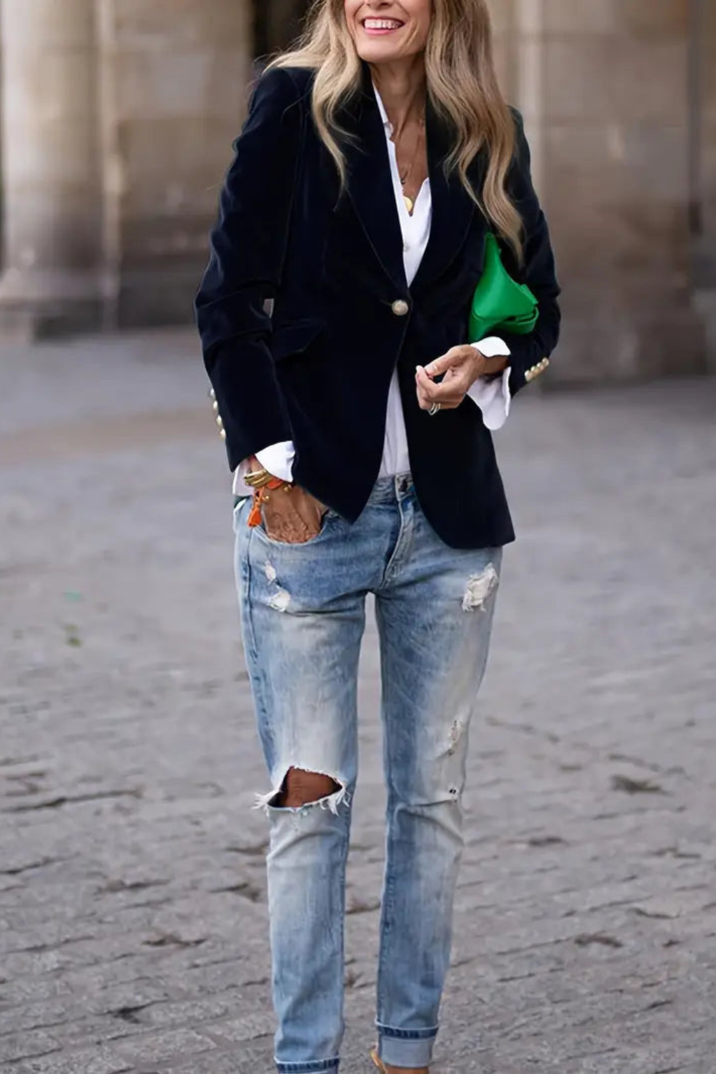 Women's Refined Single-Button Blazer