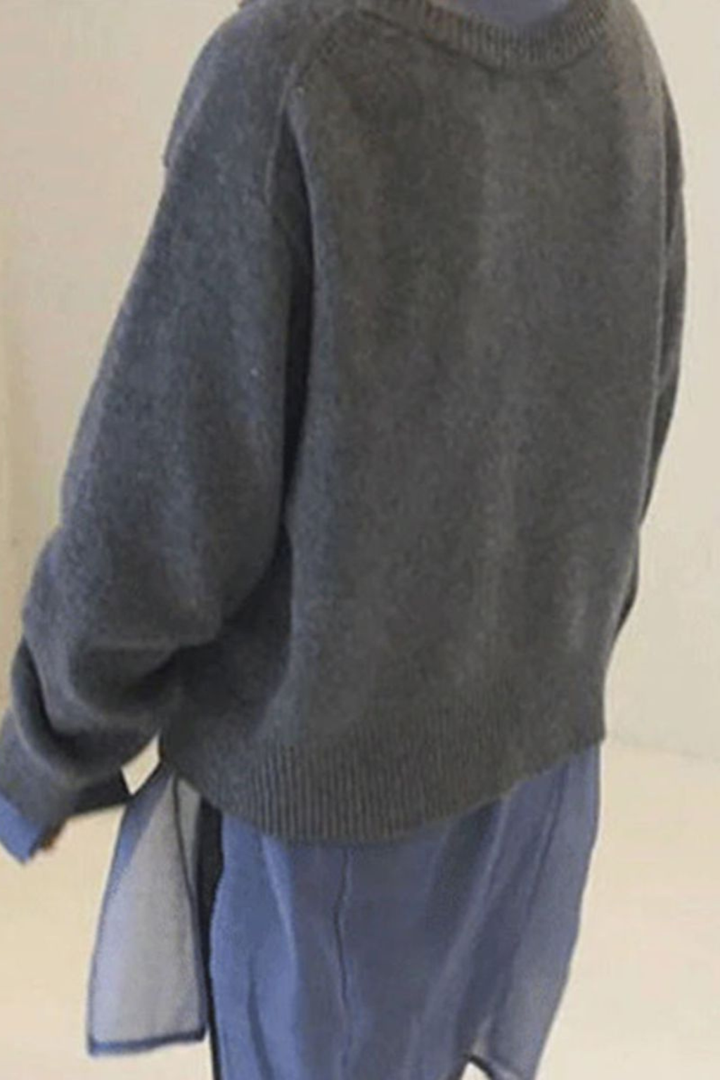 Women's Asymmetric Button Knit Sweater