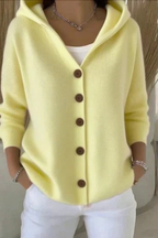 Cozy Hooded Cardigan Sweater for Everyday Layering
