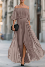 Ethereal Grace Chiffon Occasion Dress