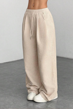 Women's Relaxed Corduroy Wide-Leg Pants