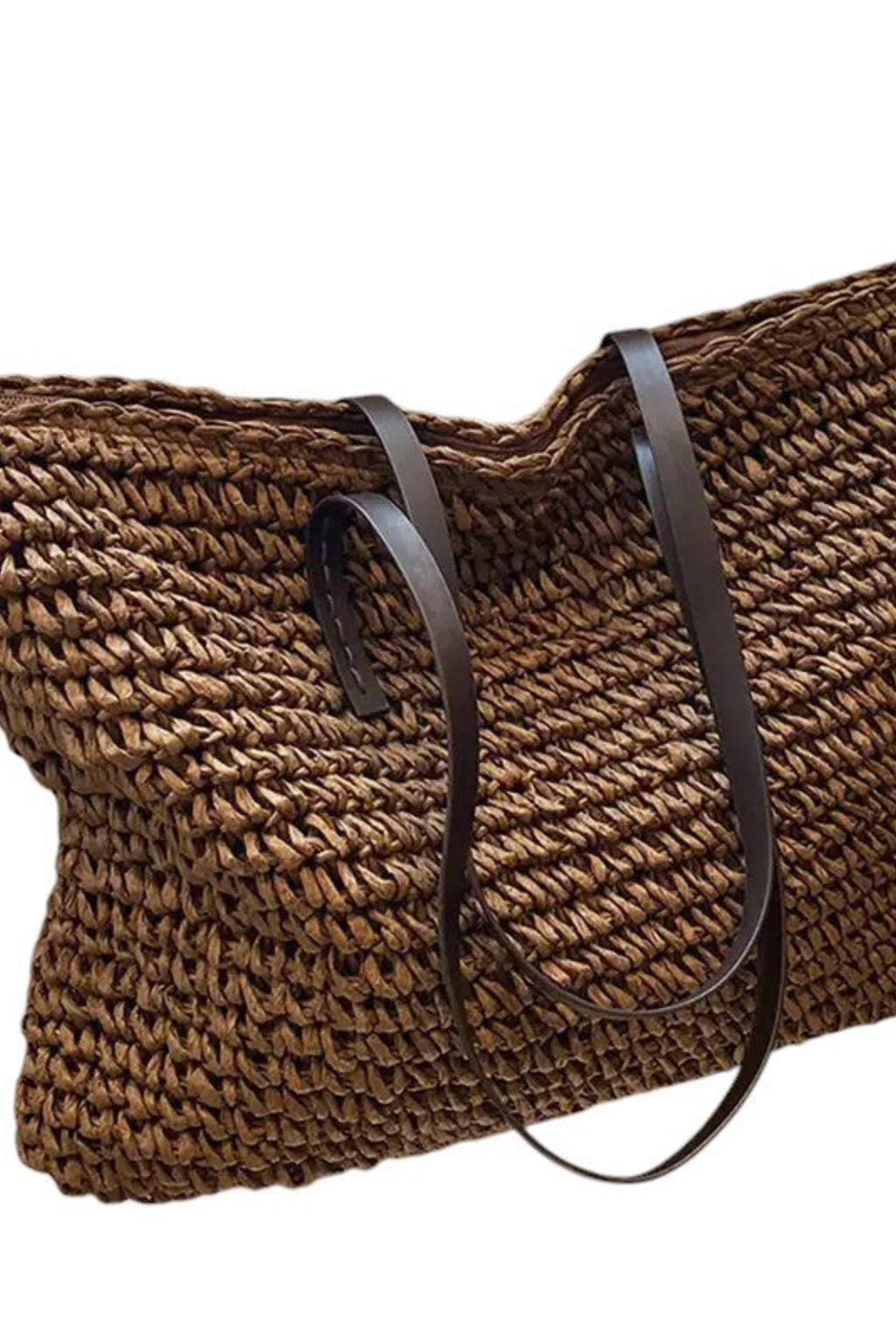 Seaside Woven Straw Market Tote