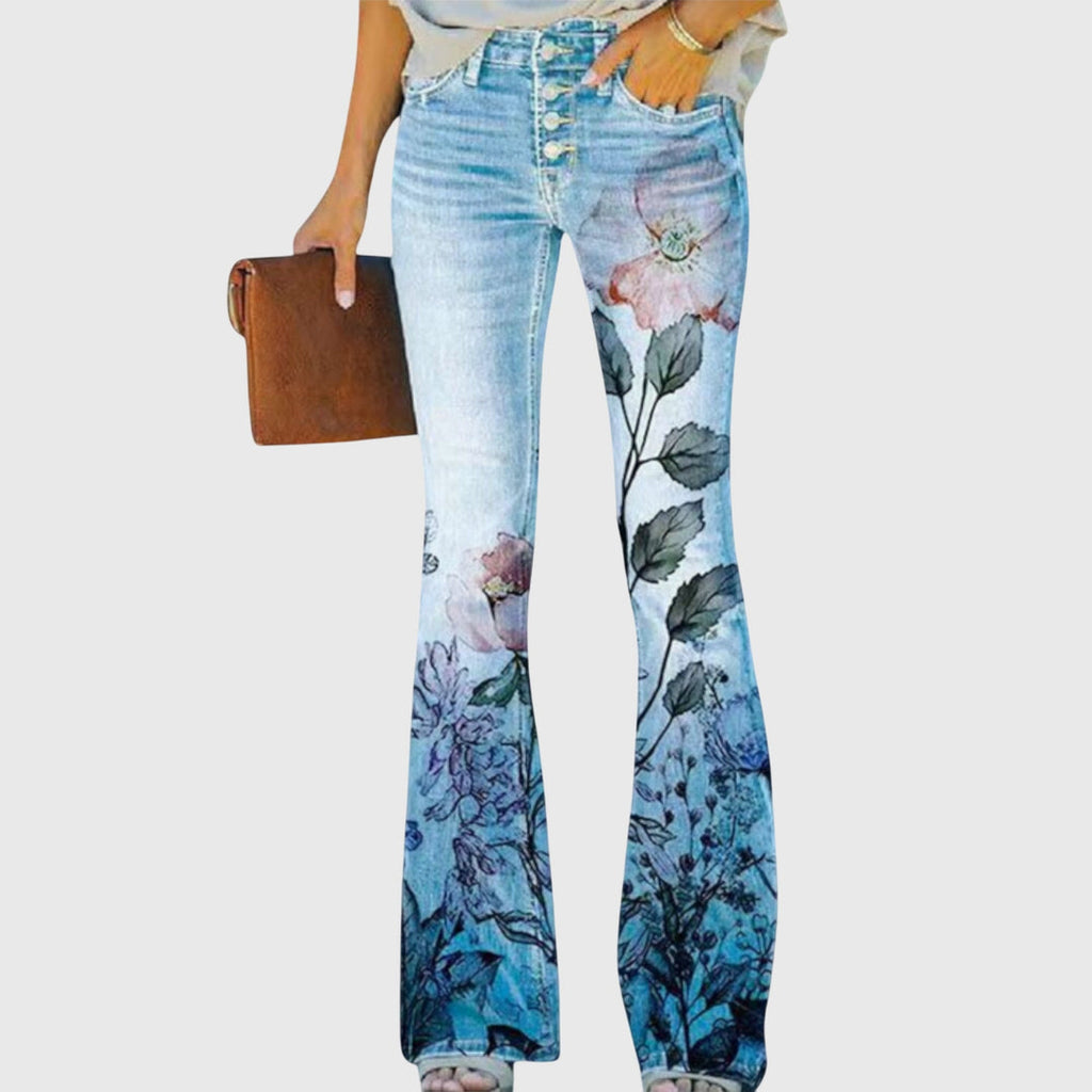 Floral Wide Leg Pants