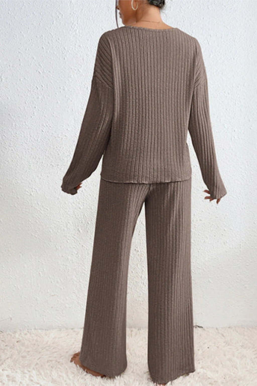 Women's Ribbed Lounge Co-Ord Set