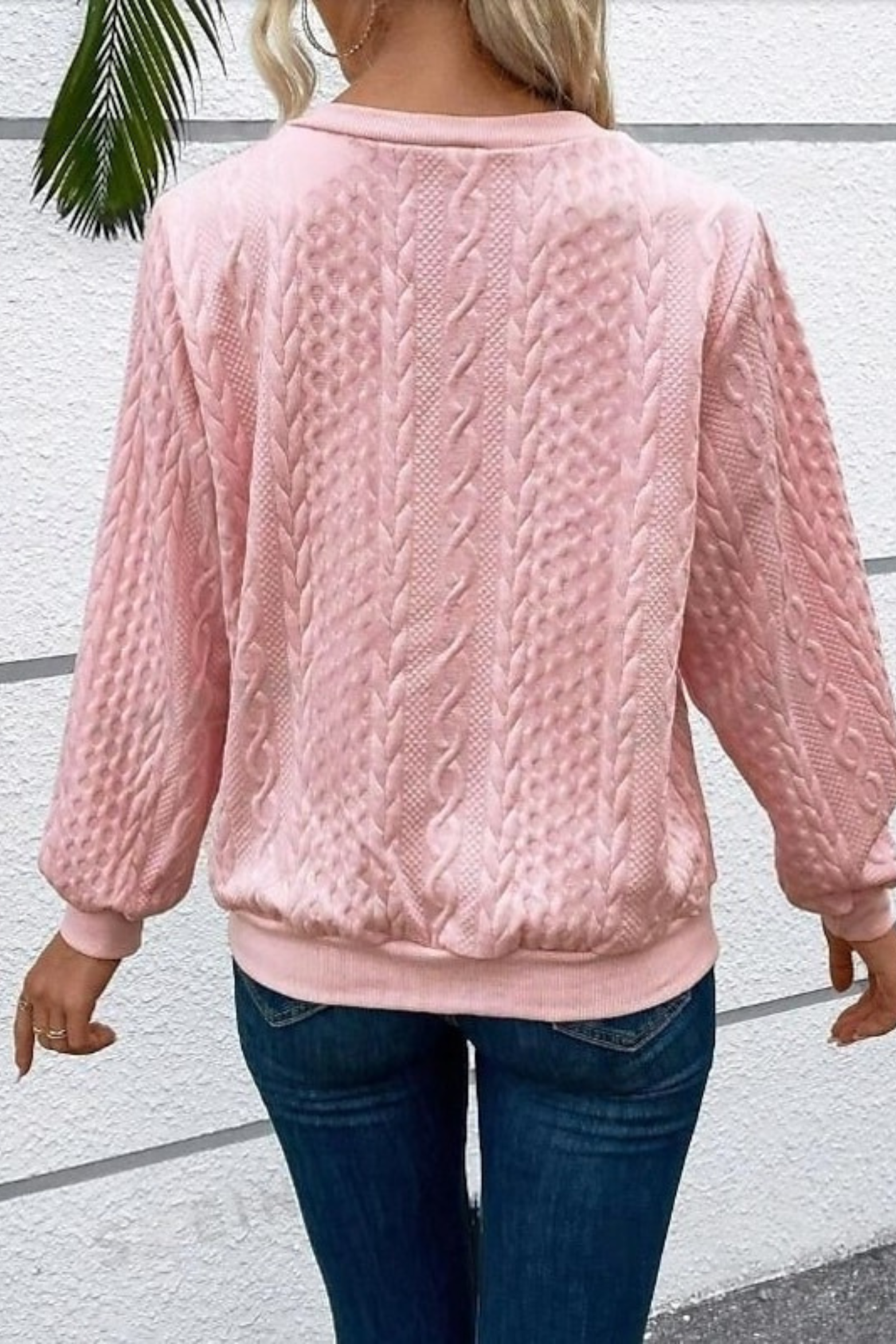 Women's Zip Neck Relaxed Sweatshirt