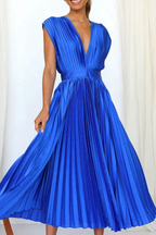 Evermore Grace Pleated Midi Dress