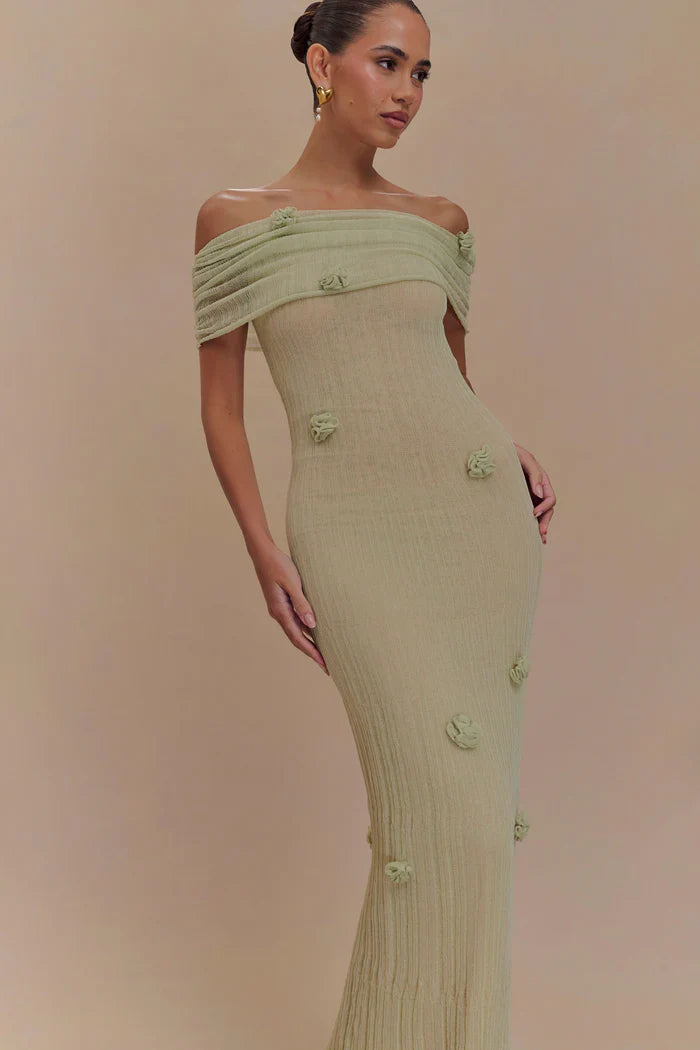 Orchid Knit Maxi Dress