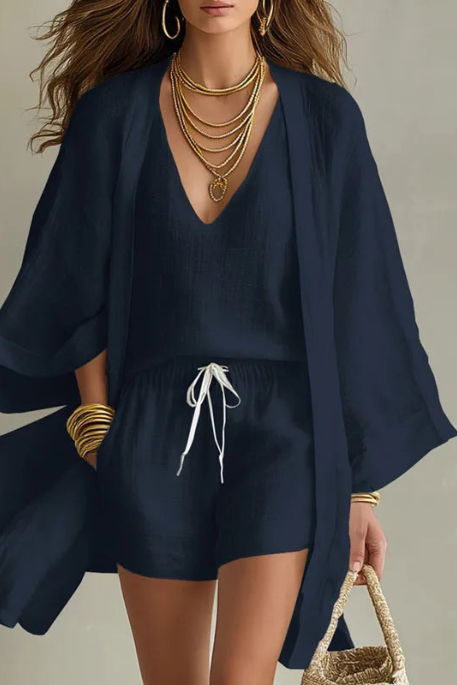 Coastal Ease Three-Piece Linen Set